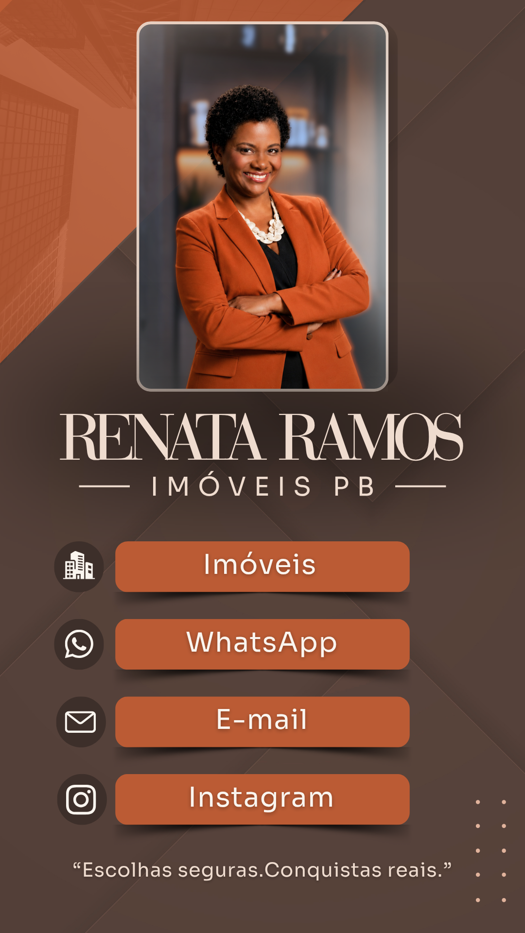 Renata Ramos Imóveis PB. Escolhas seguras. Conquistas reais.